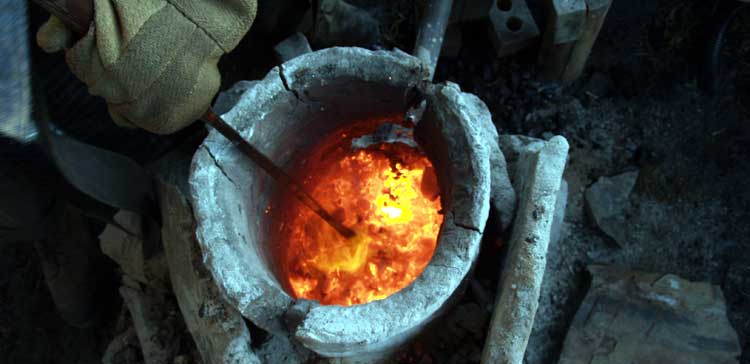 Forging oneself - iron ore